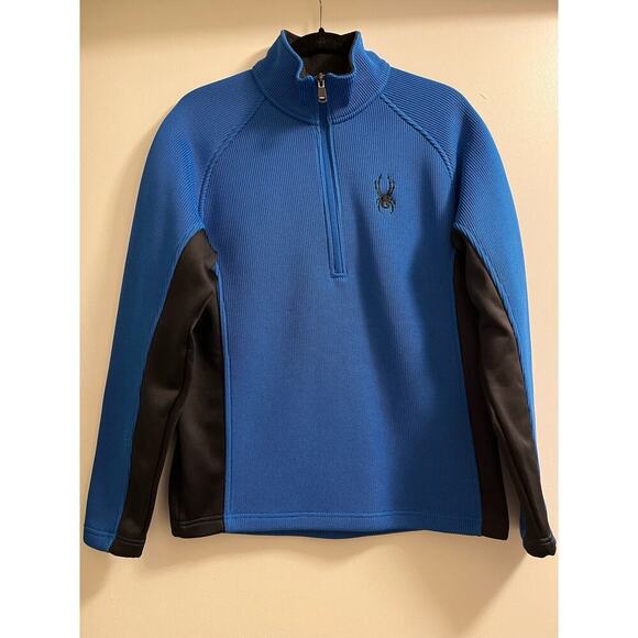 SPYDER PITCH HALF ZIP HEAVY WEIGHT CORE SWEATER JACKET MENS S - Picture 2 of 9